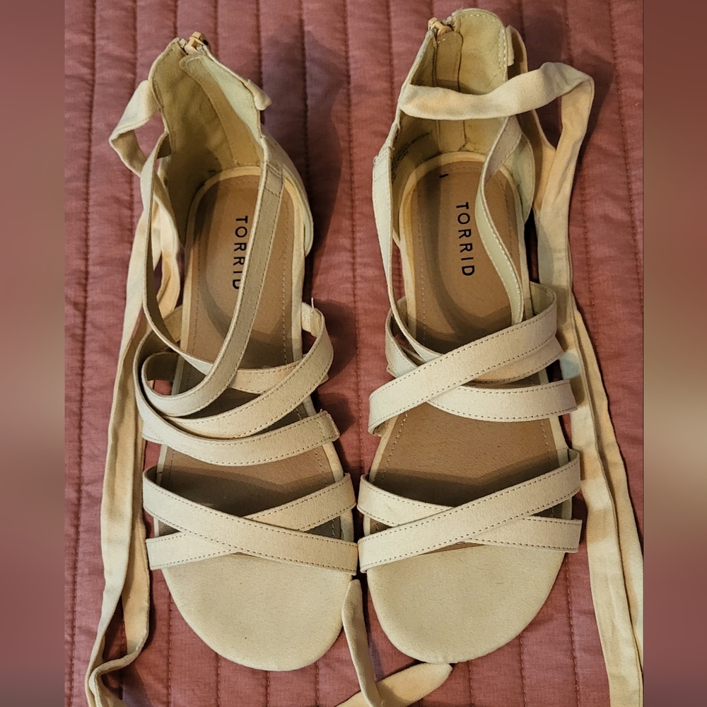 Torrid Beige Gladiator Sandals
